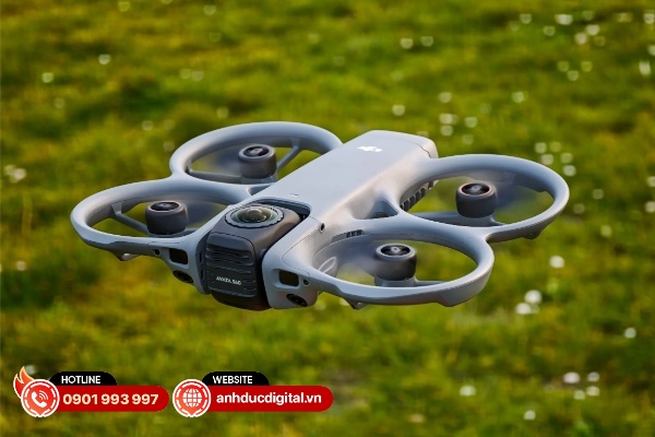 DJI Avata 360 sử dụng hệ thống cảm biến vuông kép với kích thước 1/1.1-inch