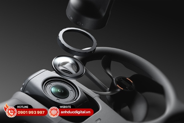 DJI cũng cho phép thay thế được thấu kính phía trước nếu nó bị hỏng