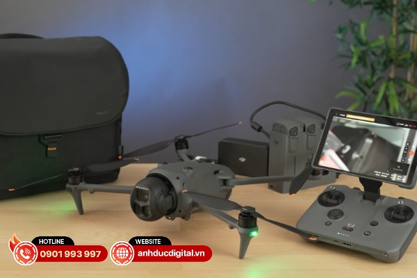 Công nghệ truyền phát DJI O4+ cho phép phạm vi điều khiển có thể lên đến 30km