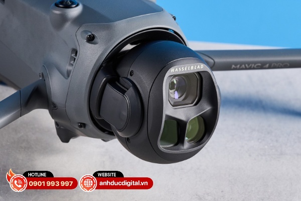 DJI Mavic 4 Pro được trang bị cụm 3 camera với một số nâng cấp về độ phân giải