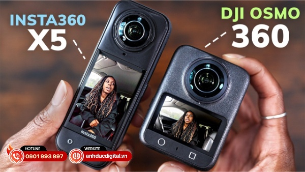 So sánh DJI Osmo 360 và Insta360 X5 – Cuộc đối đầu giữa hai dòng máy quay 360 độ tiên tiến nhất