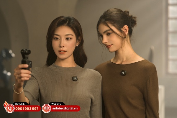 DJI Osmo Pocket 4 có thể kết nối với các bộ phát của DJI Mic 2, DJI Mic 3 và DJI Mic Mini