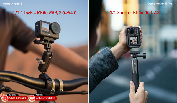 Mỗi mẫu sở hữu cảm biến và khả năng tái tạo hình ảnh theo hướng riêng