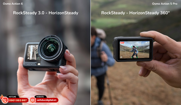 Công nghệ ổn định hình ảnh giúp quay mượt trong các hoạt động di chuyển