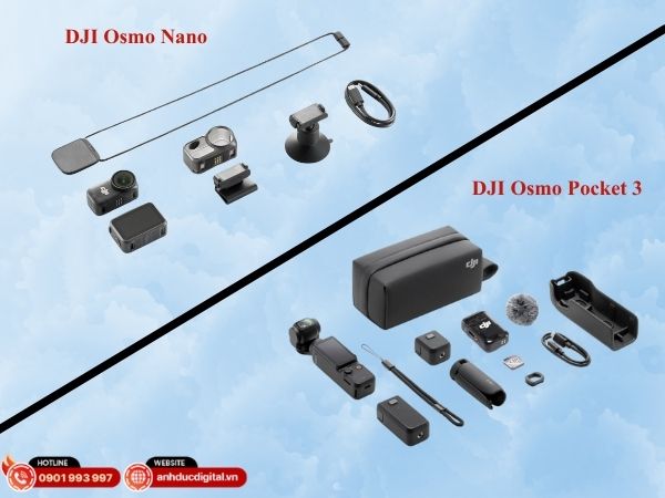 Phụ kiện DJI Osmo Nano và DJI Pocket 3 hỗ trợ sáng tạo nội dung và mở rộng trải nghiệm quay