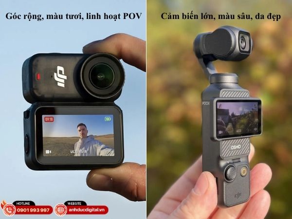 So sánh màu sắc video DJI Osmo Nano và DJI Pocket 3 trong điều kiện quay thực tế