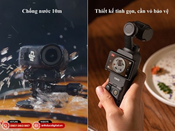 Thử nghiệm chống nước DJI Osmo Nano và DJI Pocket 3 trong điều kiện sử dụng thực tế