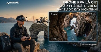 Drone FPV Là Gì? Khám Phá Trải Nghiệm Bay Tự Do Đầy Kịch Tính Cùng Anh Đức Digital