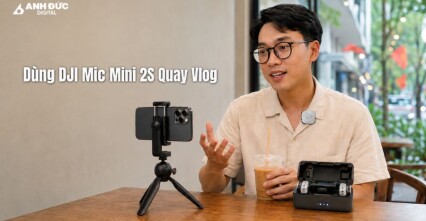 Dùng DJI Mic Mini 2S quay vlog - Setup gọn, thu âm rõ và ổn định