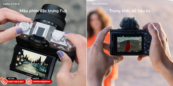 Fujifilm nổi bật với màu phim giàu cảm xúc, Sony giữ chi tiết tự nhiên và trung tính hơn