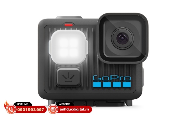 GoPro LIT HERO là một máy quay có thiết kế siêu nhỏ gọn với đèn tích hợp