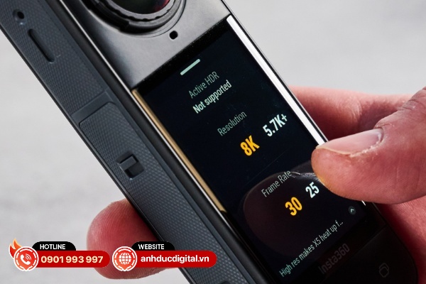 Insta360 X5 có khả năng quay phim 360 độ ở độ phân giải lên đến 8K
