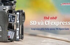 Thẻ nhớ SD và CFexpress: Vì sao creator quay 7K Open Gate đang chuyển sang CFexpress?