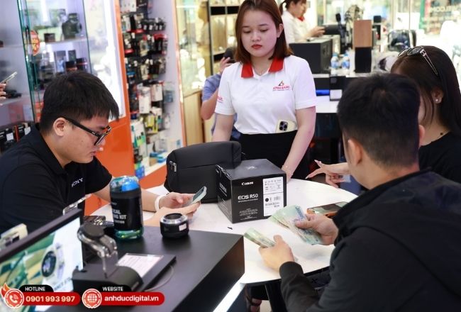 Đến Anh Đức Digital để trải nghiệm thực tế và nhận tư vấn chuyên sâu về các dòng lens Canon hot nhất