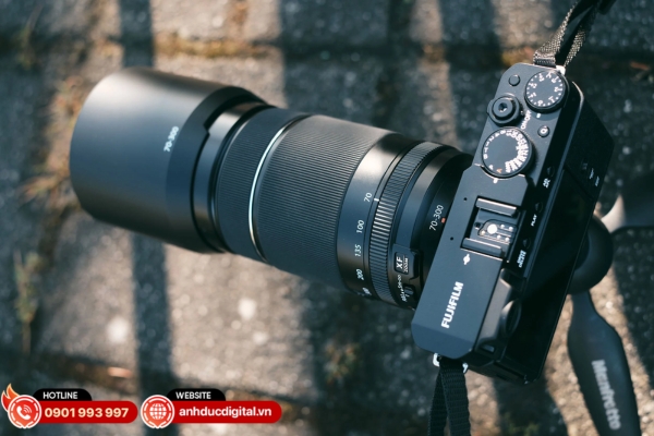 Fujifilm XF 70–300mm f/4–5.6 R LM OIS WR gọn nhẹ, zoom xa, lấy nét nhanh và chống rung tốt cho chụp xa