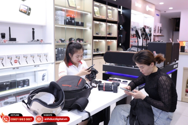 Trực tiếp xem và trải nghiệm máy ảnh Quảng Ngãi thực tế để đánh giá đúng chất lượng và cảm giác sử dụng