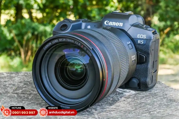Canon EOS R5 ghi lại hình ảnh siêu nét với quay video 8K và 4K tốc độ cao, kết hợp hiệu suất mạnh mẽ và màu sắc tự nhiên