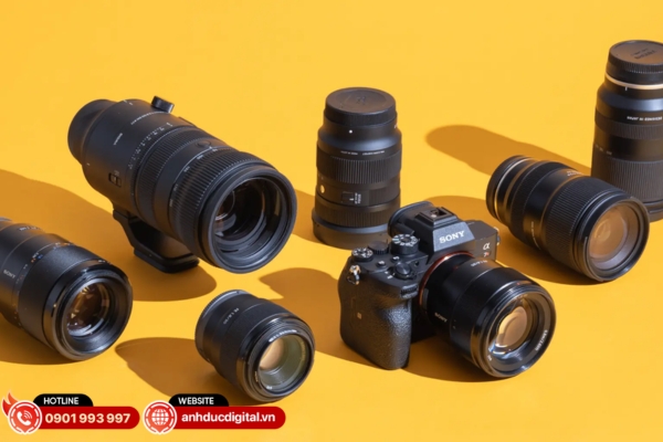 Ống kính Sony chính hãng, tối ưu cho mirrorless, lấy nét nhanh và chất lượng hình ảnh sắc nét
