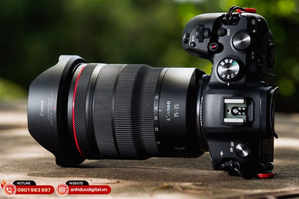 Góc rộng 15–35mm f/2.8L lý tưởng cho phong cảnh, nội thất và quay vlog.