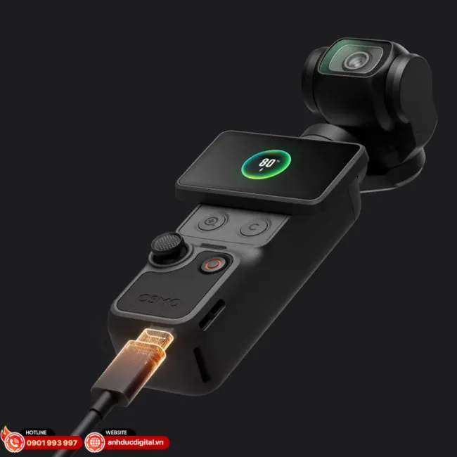 Đảm bảo thời gian quay liên tục cho DJI Pocket 4 với phụ kiện pin dự phòng dung lượng cao