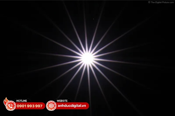HIện tượng tia sao 18 cánh rát đẹp mắt và rõ ràng