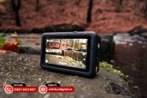 Màn hình của DJI Osmo Action 6 vẫn lớn, rất sáng và rất nhạy với mọi thao tác