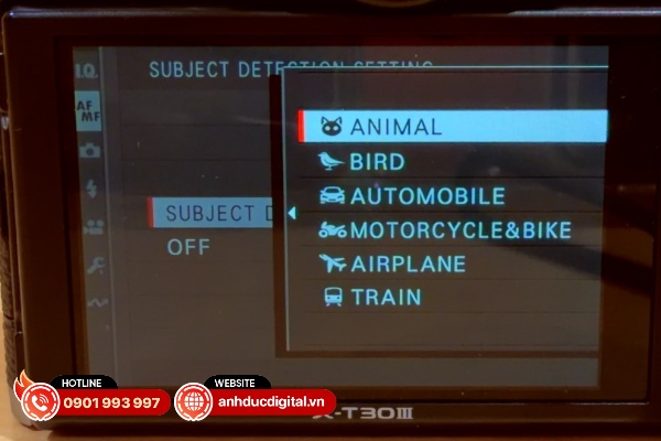 Fujifilm X-T30 III có hệ thống nhận diện chủ thể đa dạng hơn