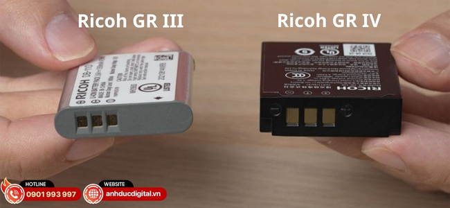 Pin của Ricoh GR IV được cài thiện lên khoảng 25% so với Ricoh GR III