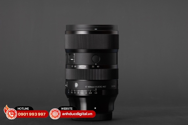 Sigma 17-40mm F1.8 DC Art mang đến sự tiện lợi của ống kính thu phóng với khẩu độ không đổi F1.8