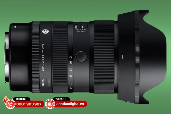 Ống kính Sigma 17-40mm F1.8 DC Art dành cho hệ ngàm Canon RF
