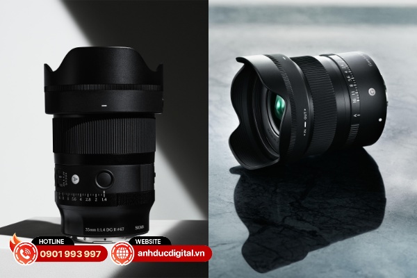 Sigma ra mắt hai ống kính mới 35mm F1.4 DG II Art và 15mm F1.4 DC Contemporary