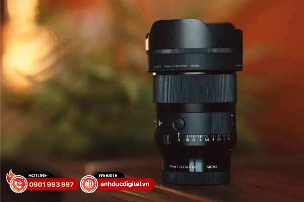 Sigma 35mm F1.4 DG II Art có hệ thống quang học tiên tiến với các thấu kính chất lượng cao