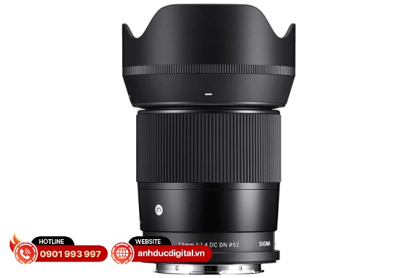 Sigma 23mm F1.4 DC DN có chất lượng hoàn thiện tốt dù thuộc dòng phổ thông