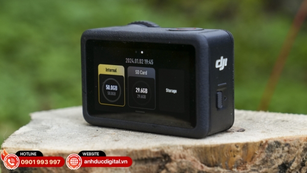 DJI Osmo Action 6 với 50 GB bộ nhớ trong, hỗ trợ Wi‑Fi 6, Bluetooth 5.1 và thẻ microSD 1 TB