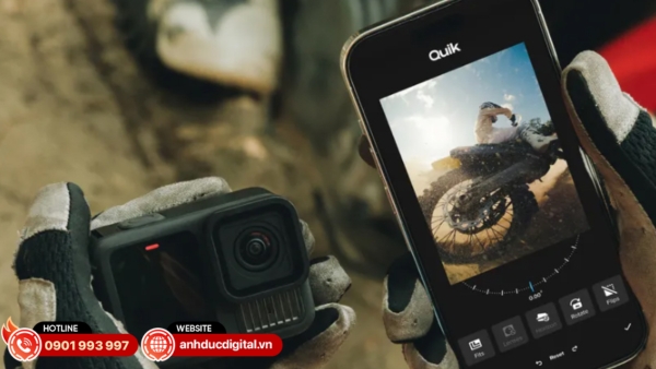 GoPro Hero 13 hỗ trợ Wi‑Fi 6, Bluetooth 5.3, thẻ microSD UHS‑III và ứng dụng Quik App