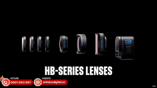 GoPro Hero 13 có ống kính siêu rộng 156°, khẩu độ f/2.5 và hỗ trợ zoom kỹ thuật số 2x cho góc nhìn linh hoạt.