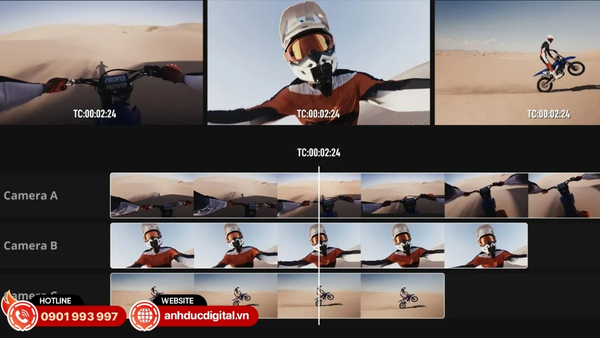 DJI Osmo Action 6 có màn hình trước/sau cảm ứng sáng rõ, thao tác menu nhanh và trực quan