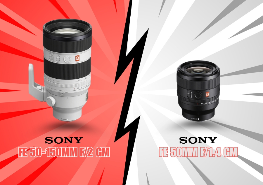 Sony FE 50-150mm f:2 GM vs Sony FE 50mm f:1.4 GM