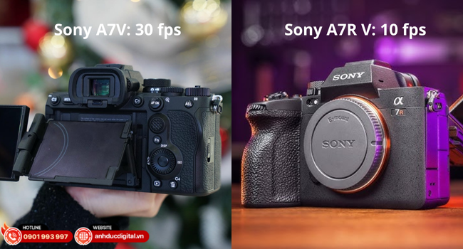 30 fps vượt trội trên A7V hay độ ổn định buffer lớn trên A7R V?