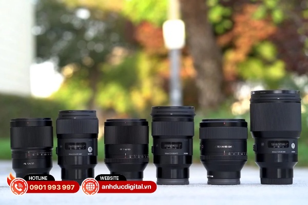 Sony là thương hiệu máy ảnh sỏ hữu hệ thống ống kính đa dạng nhất so với Canon và Nikon