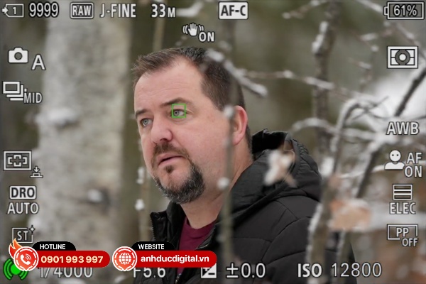 Ngoài ra người dùng có thể thay đổi độ nhạy của hệ thống lấy nét trên Sony Alpha A7 V