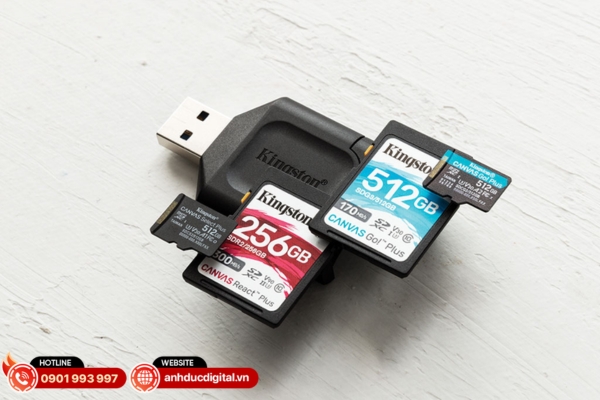 Thẻ nhớ Kingston phù hợp lưu trữ ảnh, video và dữ liệu hằng ngày
