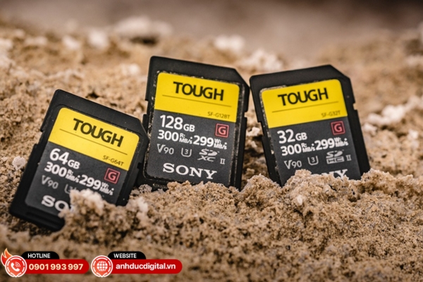Thẻ nhớ Sony thuộc phân khúc cao cấp, tốc độ cao, độ ổn định vượt trội