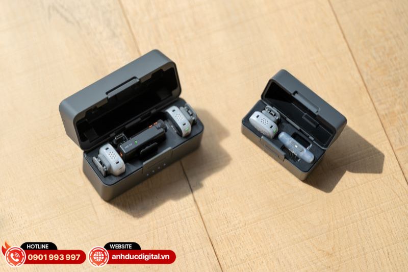 Bộ DJI Mic Mini 2S 1 TX + 1 RX có thể không kèm Charging Case, vì vậy nên kiểm tra phụ kiện theo từng phiên bản trước khi mua