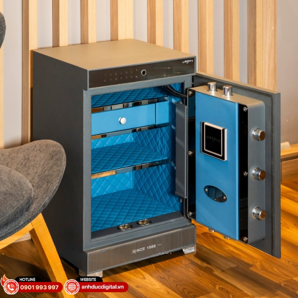 Két sắt cao cấp Liberty S7II Pro với công nghệ FaceID và vân tay bảo mật tối ưu