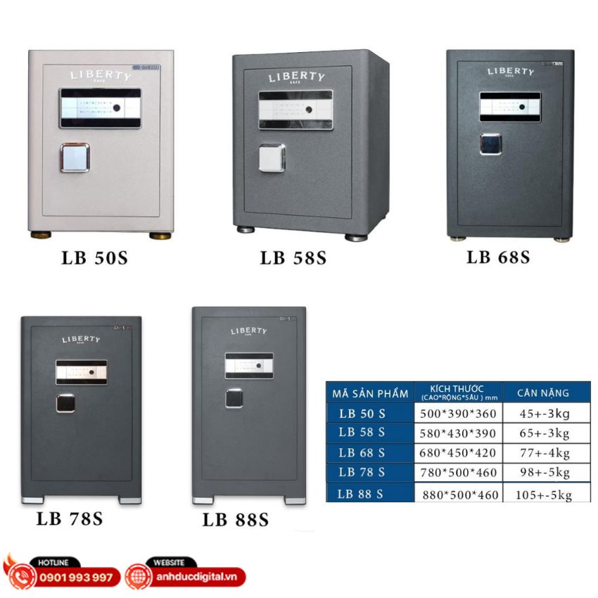 Két sắt thông minh Liberty LB50S - 45kg