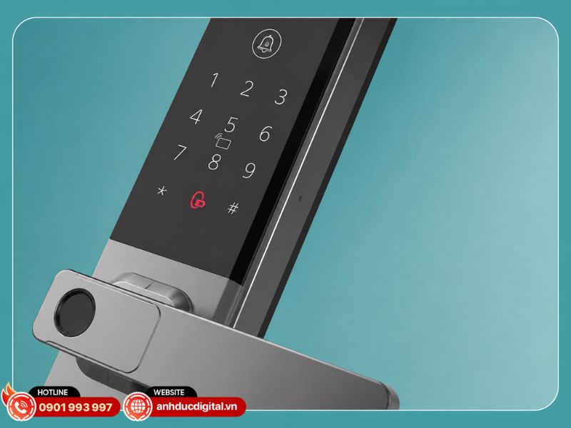 Philips DDL615-5HBS cảnh báo pin yếu bằng phím “0” sáng đỏ khi điện áp xuống dưới 4,8V, nhắc người dùng thay pin kịp thời
