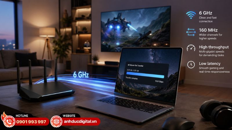 Wi-Fi 6E có tương thích với thiết bị Wi-Fi 6 không?