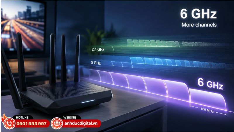 Băng tần Wi-Fi 6E 6 GHz mang lại lợi ích gì?
