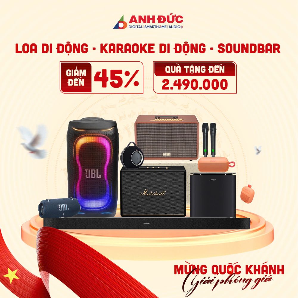 Loa – Soundbar – Karaoke di động: Deal đậm đến 45%